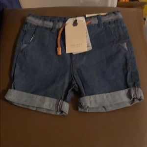 Zara blue denim boys shorts